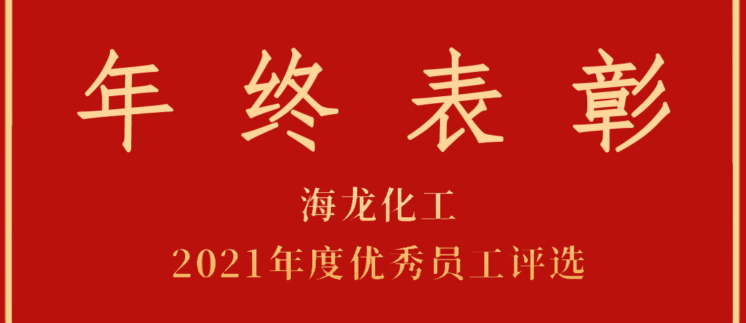 <strong>表彰!海龍化工2021年度優(yōu)秀員工優(yōu)秀部門評(píng)選</strong>